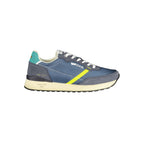 Blue Polyester Men Sneaker