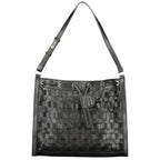 Black Polyurethane Women Backpack