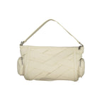 White Polyurethane Women's Shoulder Bag