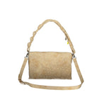 Beige Polyurethane Women Handbag