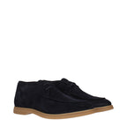 Blue Leather Oxfords And Derbies