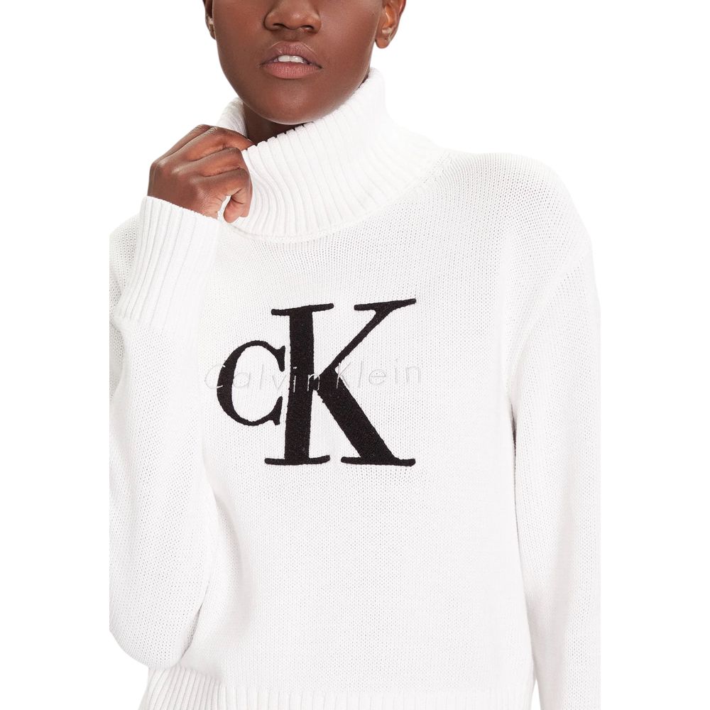 White Cotton Turtleneck