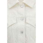 White Cotton Denim Jacket