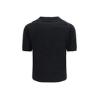 Black Cotton Polo Shirt