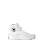 White Cotton High Top Sneakers