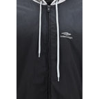 Black Polyester Bomber