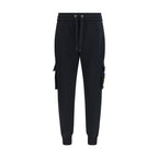 Black Cotton Casual Pants