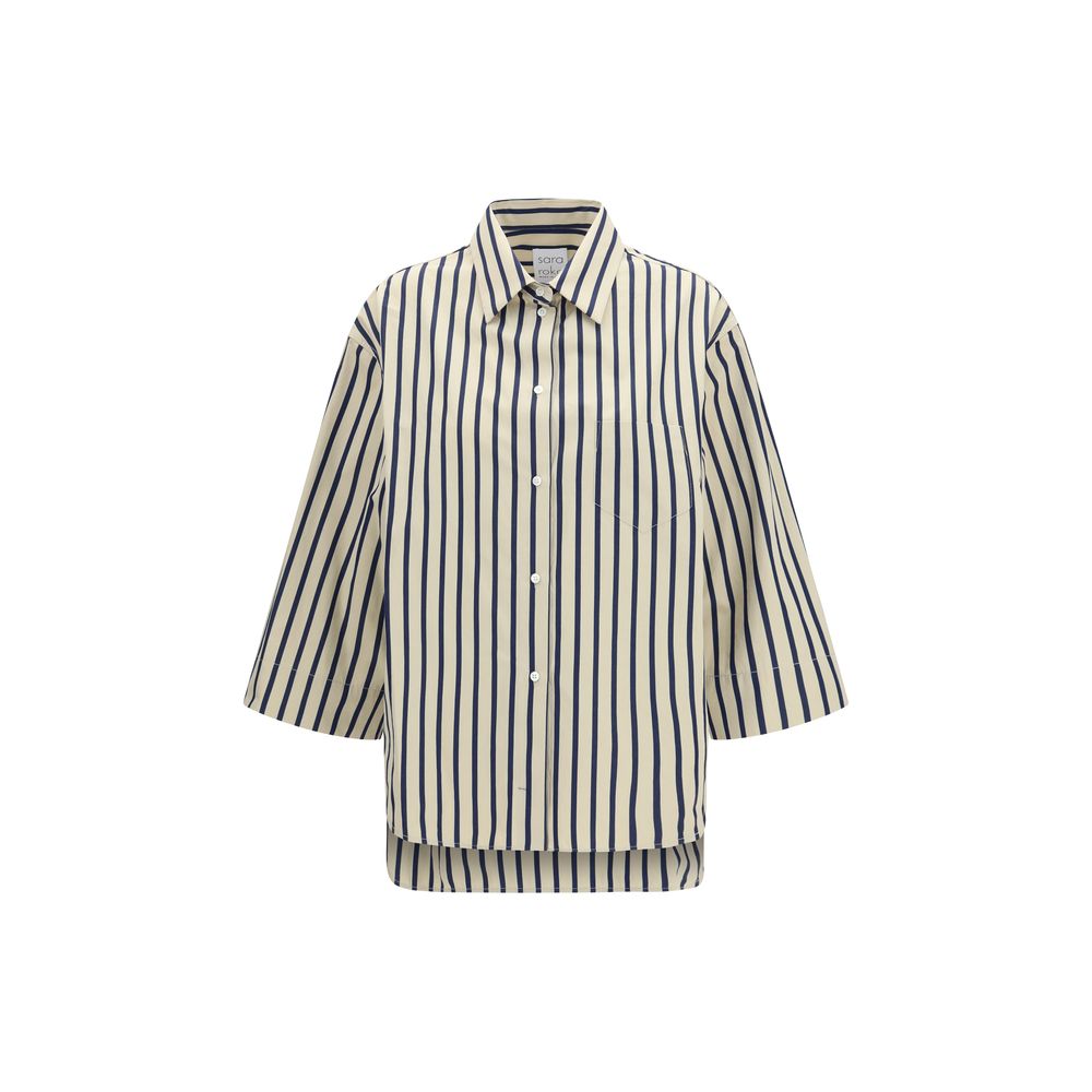 Blue Cotton Pattern Shirt