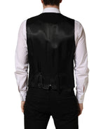 Dark Gray Single Breasted Men Waistcoat Vest