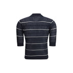 Blue Silk Polo Shirt