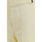 Beige Viscose Flared Pants