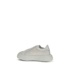 White Calf Leather Bos Taurus Chunky Sneakers