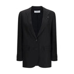 Black Linen Blazer