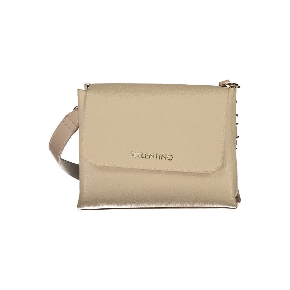 Beige Polyurethane Women's Bag