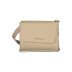 Beige Polyurethane Women's Bag
