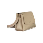 Beige Polyurethane Women's Bag