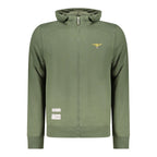 Blue Cotton Mens Hoodie