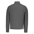 Black Cotton Men Sweatshirt