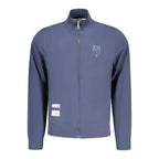 Blue Cotton Men Sweatshirt