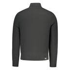 Black Cotton Men Sweatshirt