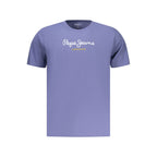 Blu Cotton Men T-Shirt