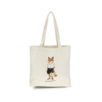 Beige Cotton Handbag