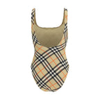 Beige Polyamide One-Piece Swimsuit
