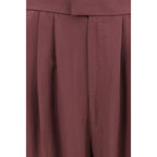 Purple Silk Dress Pants