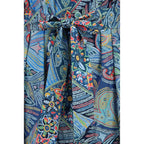 Blue Cotton Casual Dress