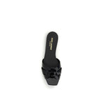 Black Calf Leather Bos Taurus Ballet Flats