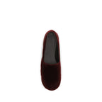 Bordeaux Cotton Slip-On Loafers