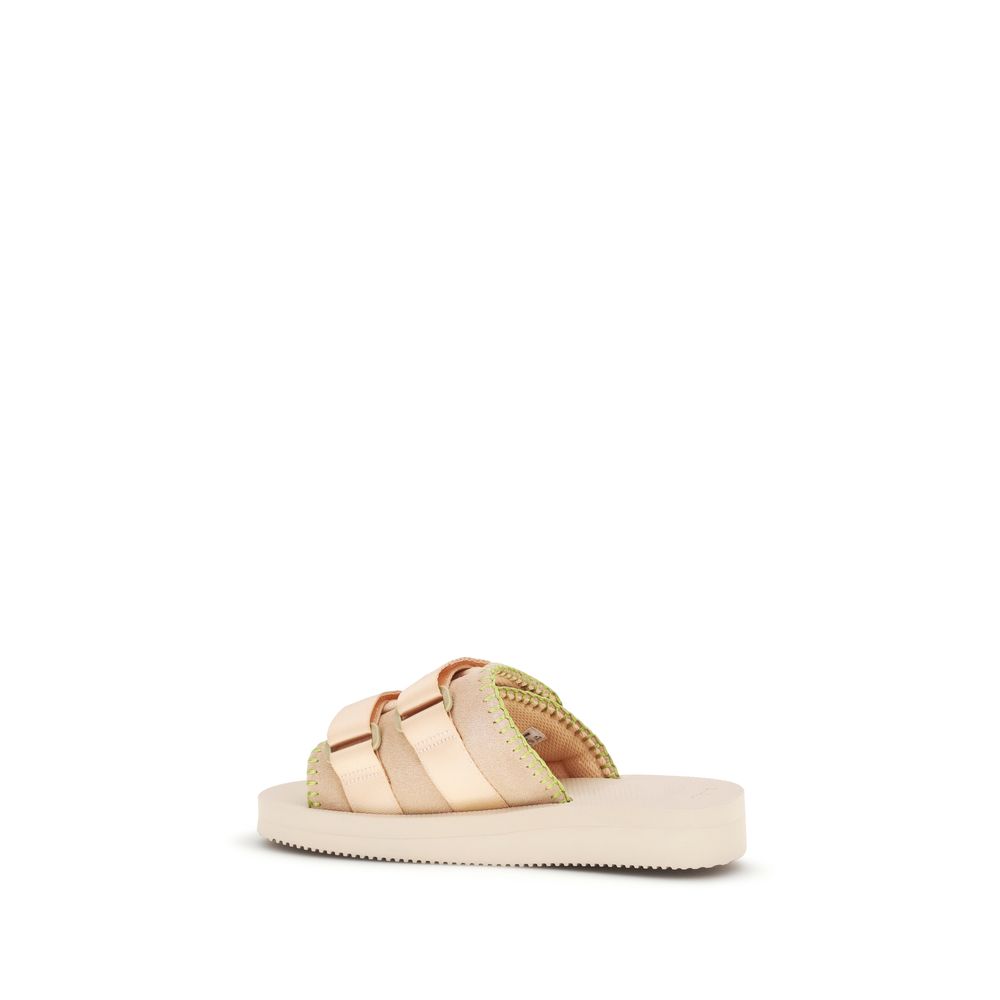 Multicolor Polyester Strap-On Sandals
