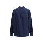 Blue Linen Dress Shirt