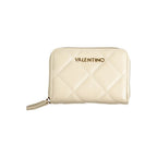 Beige Polyurethane Women's Wallet
