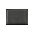 Black Polyurethane Women's Wallet