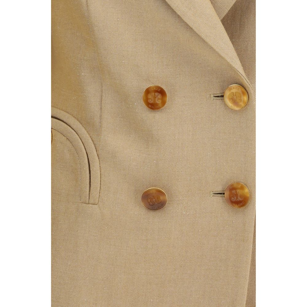 Beige Linen Blazer
