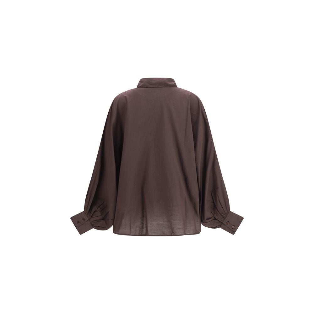 Brown Cotton Shirt