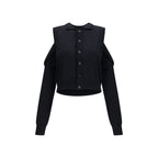 Black Cotton Cardigan