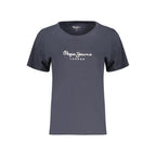 Blue Cotton Women's T-Shirt