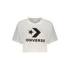 White Cotton Womens T-Shirt