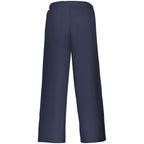 Blue Cotton Women's Trouser