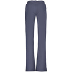 Blue Cotton Women's Trousers