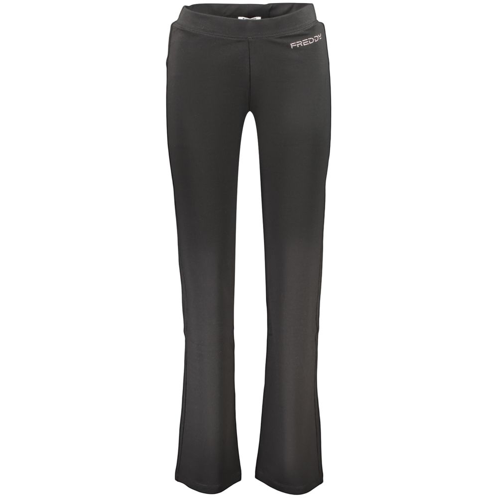 Black Cotton Women's Trousers