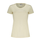 Beige Cotton Women's T-Shirt