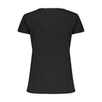 Black Cotton Womens T-Shirt
