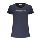 Blue Cotton Women's T-Shirt