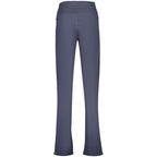 Blue Cotton Women's Trousers
