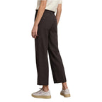 Brown Viscose Casual Pants