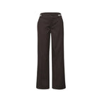 Brown Viscose Casual Pants