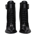 Black Leather Ankle Boots